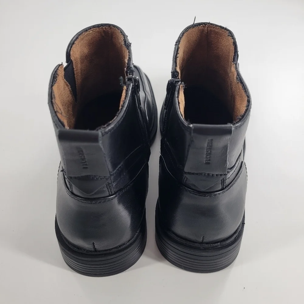 Men Florsheim Black Midtown Plain‎ toe zipper Boots Size 10